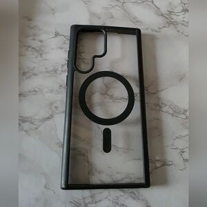 Clear Black Magnetic-Compatible Phone Case